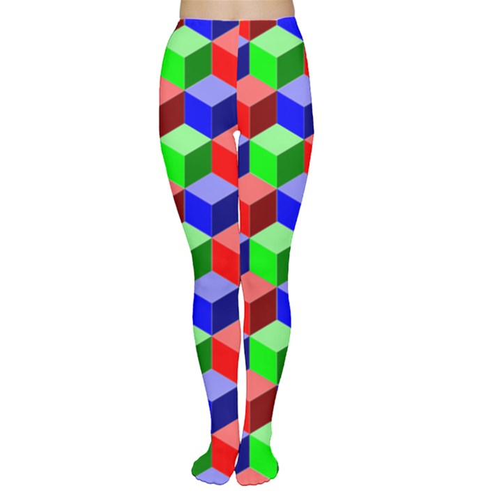 Colorful Prismatic Rainbow Tights