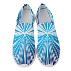 Color Blue Background Structure Women s Slip On Sneakers