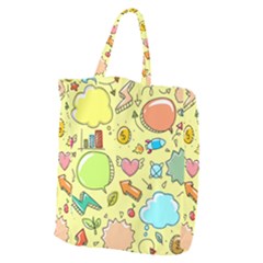 Cute Sketch Child Graphic Funny Giant Grocery Tote by Alisyart