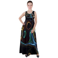 Abstract Background Pattern Empire Waist Velour Maxi Dress by Pakrebo
