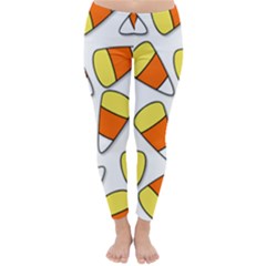 Candy Corn Halloween Candy Candies Classic Winter Leggings by Pakrebo