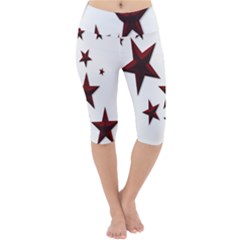 Free Stars Lightweight Velour Cropped Yoga Leggings by Alisyart