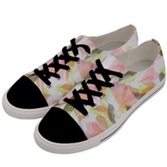 Flower Floral Men s Low Top Canvas Sneakers