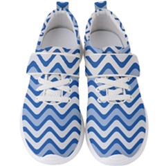 Waves Wavy Lines Pattern Men s Velcro Strap Shoes by Alisyart