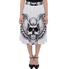 Human Skull Symbolism Classic Midi Skirt