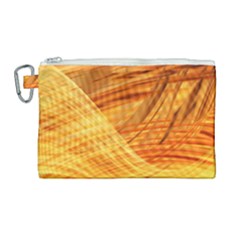 Wave Background Canvas Cosmetic Bag (large)