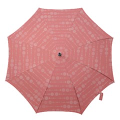 Background Polka Dots Pink Hook Handle Umbrellas (small)