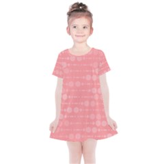 Background Polka Dots Pink Kids  Simple Cotton Dress