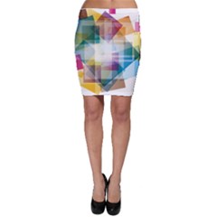 Abstract Background Bodycon Skirt