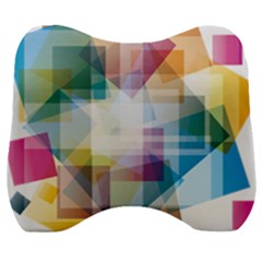 Abstract Background Velour Head Support Cushion