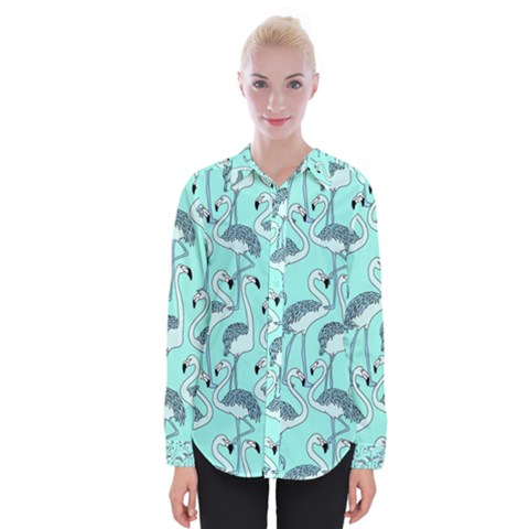Bird Flemish Picture Womens Long Sleeve Shirt by Mariart