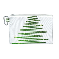 Christmas Tree Spruce Canvas Cosmetic Bag (large)