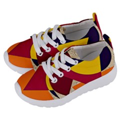 Circle Half Circle Colorful Kids  Lightweight Sports Shoes