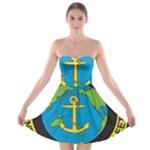 Seal of Commander of United States Pacific Fleet Strapless Bra Top Dress