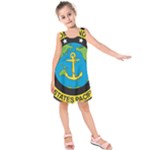 Seal of Commander of United States Pacific Fleet Kids  Sleeveless Dress
