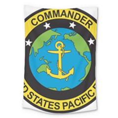 Seal Of Commander Of United States Pacific Fleet Large Tapestry by abbeyz71