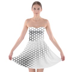 Geometric Abstraction Pattern Strapless Bra Top Dress by Mariart