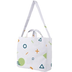 Geometry Triangle Line Square Shoulder Tote Bag