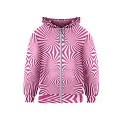 Hypnotic Psychedelic Abstract Ray Kids  Zipper Hoodie by Alisyart