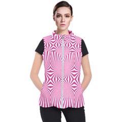 Hypnotic Psychedelic Abstract Ray Women s Puffer Vest