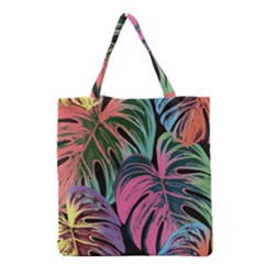 Leaves Tropical Jungle Pattern Grocery Tote Bag