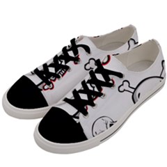 Illustration Vector Skull Men s Low Top Canvas Sneakers by Mariart