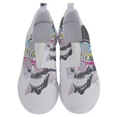 Illustration Skull Rainbow No Lace Lightweight Shoes by Mariart