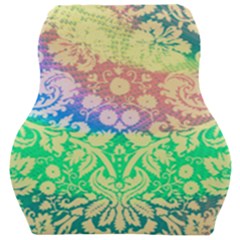 Hippie Fabric Background Tie Dye Car Seat Velour Cushion 