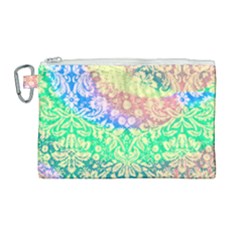 Hippie Fabric Background Tie Dye Canvas Cosmetic Bag (large)