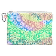 Hippie Fabric Background Tie Dye Canvas Cosmetic Bag (xl)