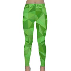 Mosaic Tile Geometrical Abstract Classic Yoga Leggings by Mariart