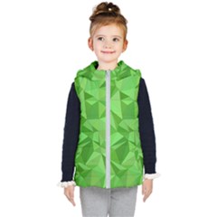 Mosaic Tile Geometrical Abstract Kids  Hooded Puffer Vest by Mariart