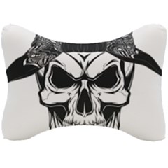 Kerchief Human Skull Seat Head Rest Cushion by Mariart