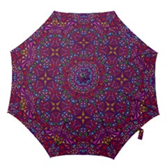Kaleidoscope Triangle Pattern Hook Handle Umbrellas (small) by Mariart