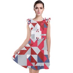 Technology Triangle Tie Up Tunic Dress by Mariart