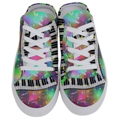 Piano Keys Music Colorful Half Slippers by Mariart