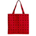 Red Magenta Wallpaper Seamless Pattern Zipper Grocery Tote Bag