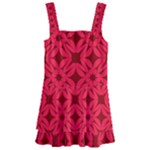 Red Magenta Wallpaper Seamless Pattern Kids  Layered Skirt Swimsuit