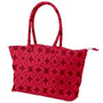 Red Magenta Wallpaper Seamless Pattern Canvas Shoulder Bag