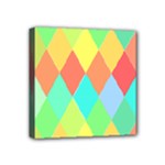 Low Poly Triangles Mini Canvas 4  x 4  (Stretched)