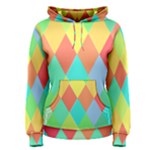 Low Poly Triangles Women s Pullover Hoodie
