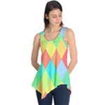 Low Poly Triangles Sleeveless Tunic