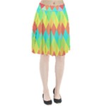 Low Poly Triangles Pleated Skirt