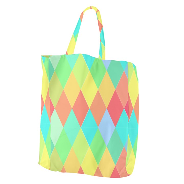 Low Poly Triangles Giant Grocery Tote