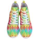 Low Poly Triangles Men s Lightweight High Top Sneakers