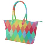 Low Poly Triangles Canvas Shoulder Bag