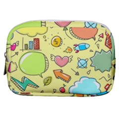 Cute Sketch Child Graphic Funny Make Up Pouch (small) by Pakrebo