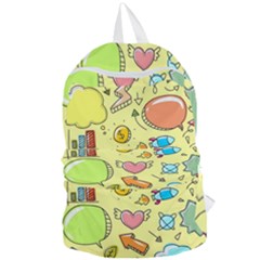 Cute Sketch Child Graphic Funny Foldable Lightweight Backpack by Pakrebo