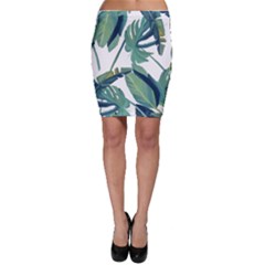 Plants Leaves Tropical Nature Bodycon Skirt