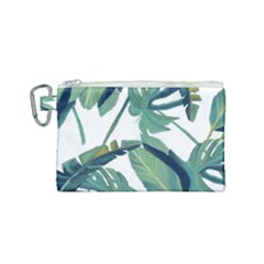 Plants Leaves Tropical Nature Canvas Cosmetic Bag (small)